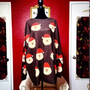 ♦️SOLD♦️ - Oversized Santa Christmas Sweater - Color: Brown - NWOT